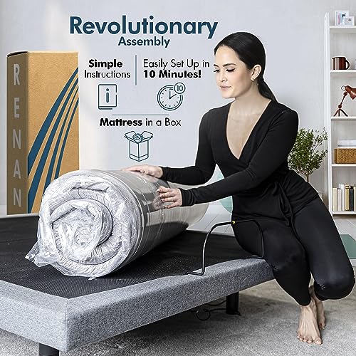 Split King Adjustable Bed Frame with Cooling Gel Mattress M81935