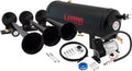 Train Horn Kit with 150psi Air Compressor, 1.5 Gallon Tank, 3 Trumpets A344304