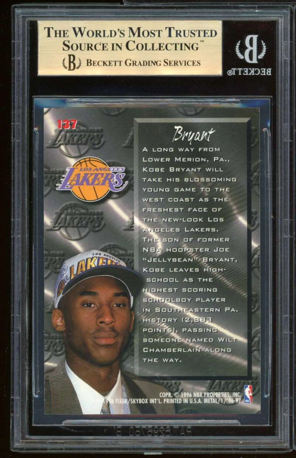 1996-97 Metal #137 BGS 9.5 Rookie Card N47602