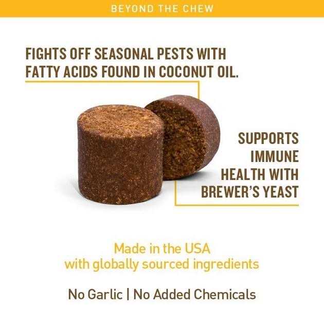 Hickory Smoke Flavored Soft Chews Flea & Tick Support for Dogs V182