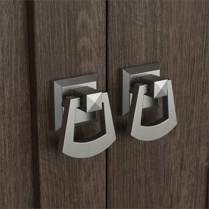 Ash Brown Tall Storage Cabinet with Doors F805