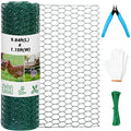 13.78 x 236 Inch Lightweight Galvanized Hexagonal Chicken Wire Mesh M35403