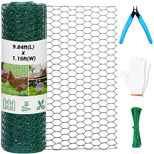 13.78 x 236 Inch Lightweight Galvanized Hexagonal Chicken Wire Mesh M35403