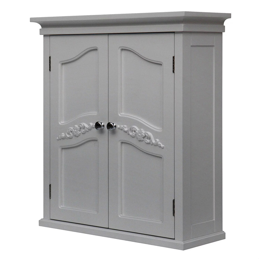 White 2 Door Bathroom Wall Cabinet U2511