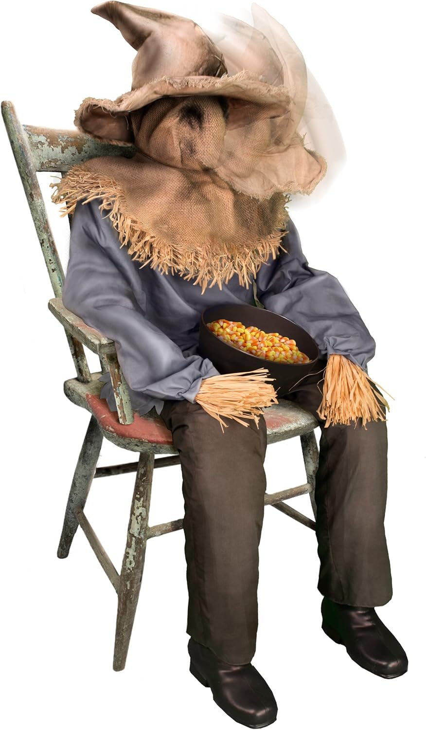 Sitting Scarecrow Animatronic 4.5 Feet F91091