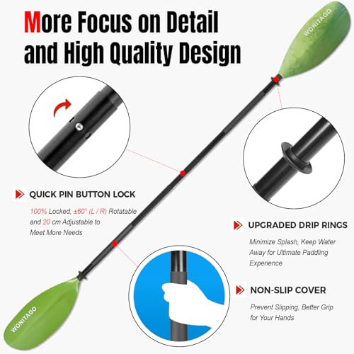Adjustable Kayak Paddles with Alloy Shaft and PP Blade I946
