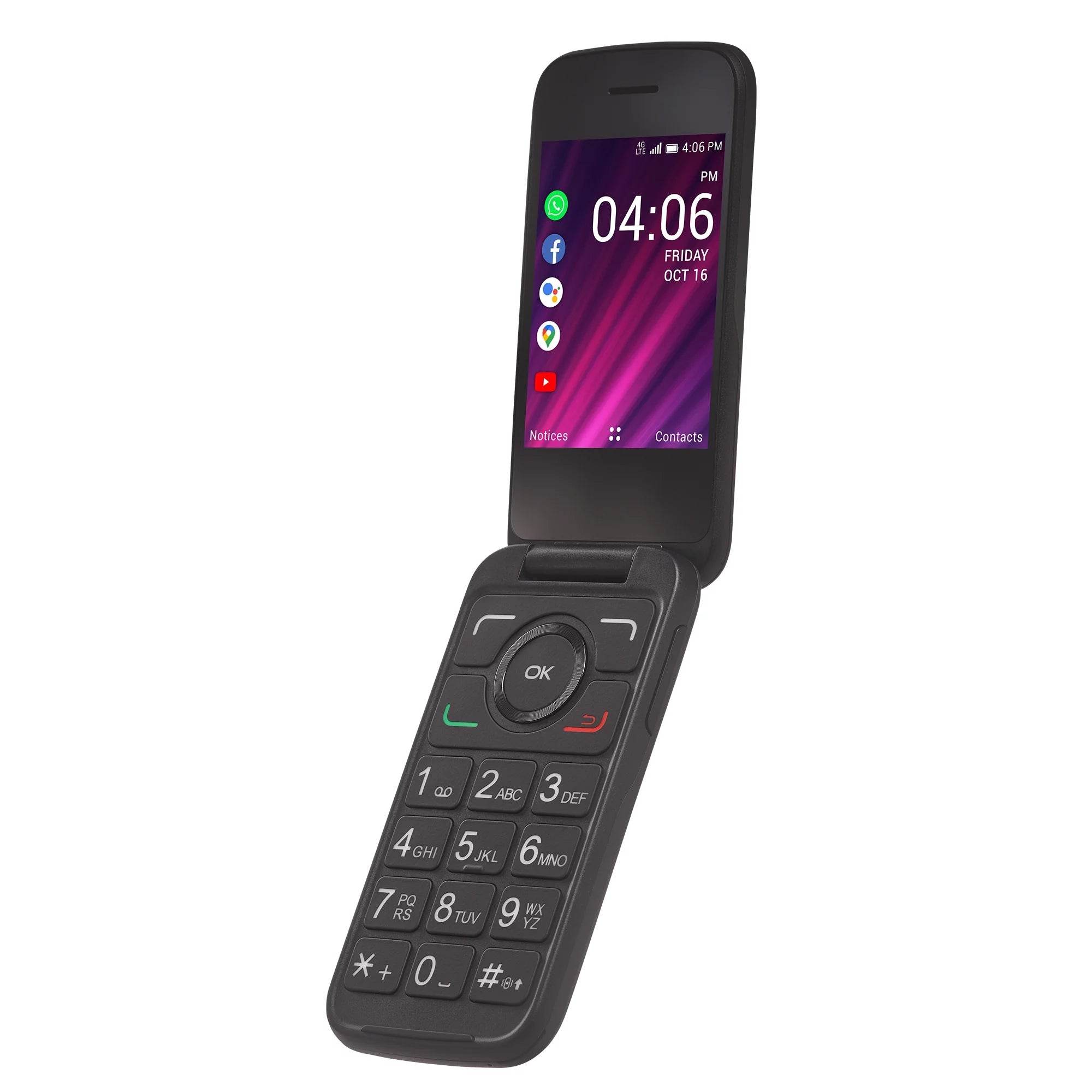 Black Prepaid Flip Phone F437