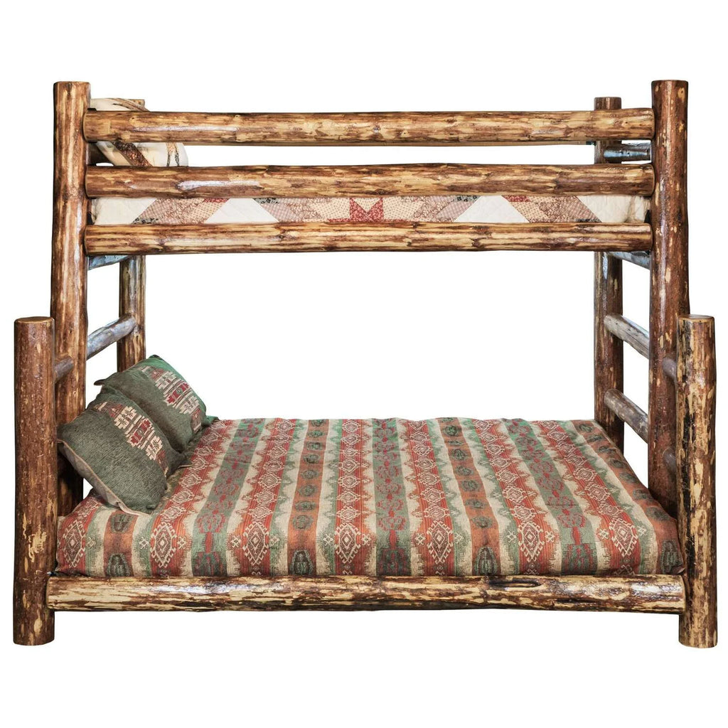 Brown Wood Twin over Full Bunk Bed K884186