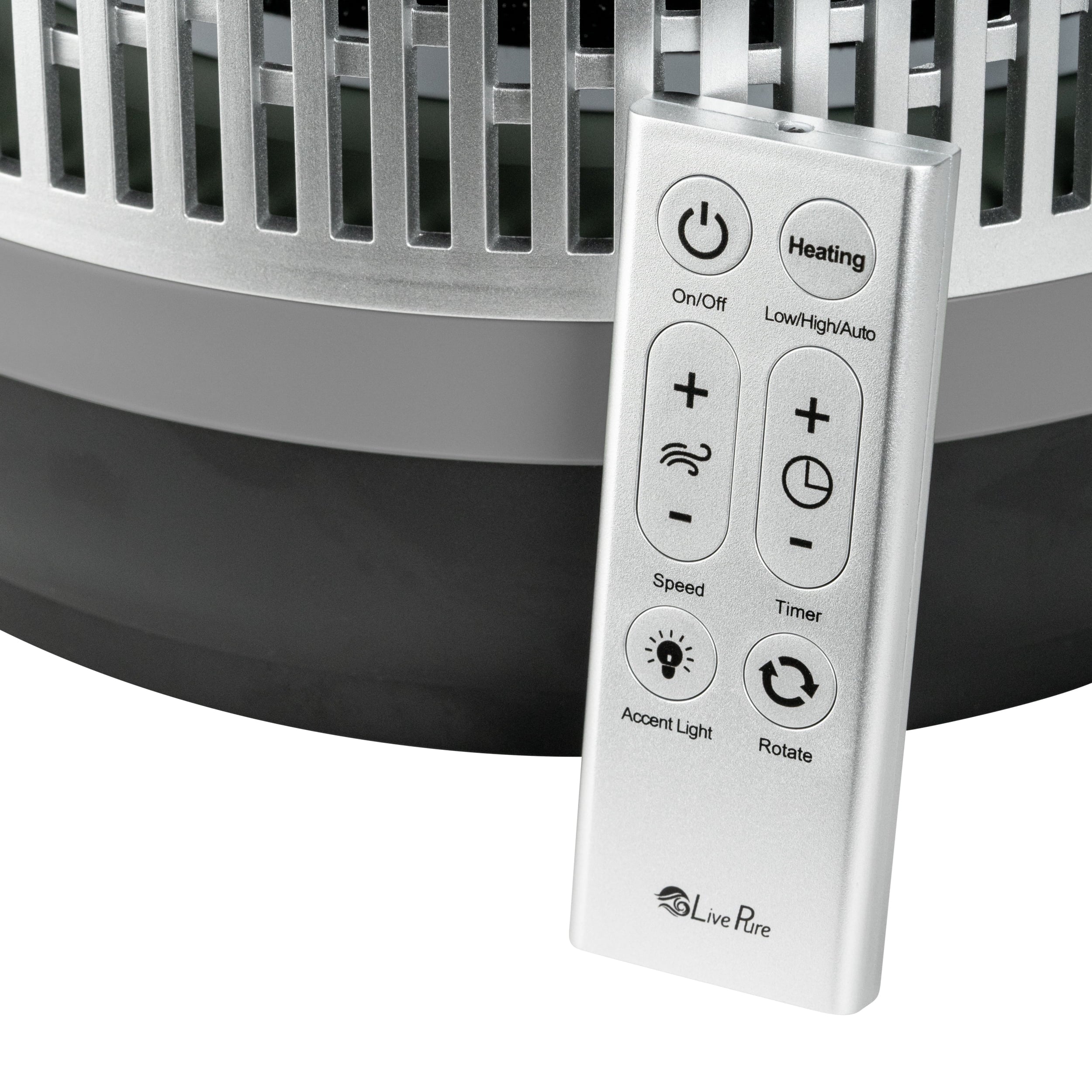 Gray 2 in 1 Air Purifier & Heater with HEPA Filtration V288