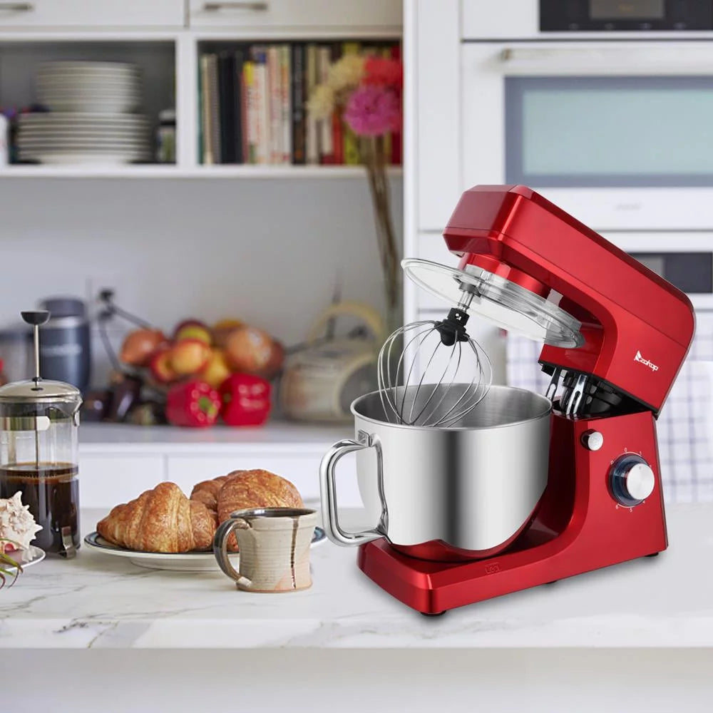 7.5Qt 660 Watts Red Tilt-Head Stand Mixer Y516525
