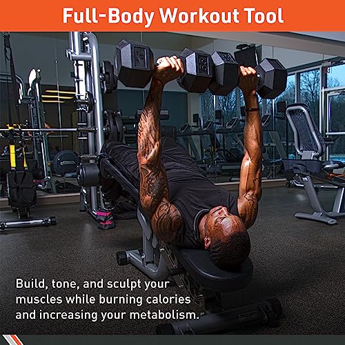 Pair Rubber Encased Hex Dumbbell A135770