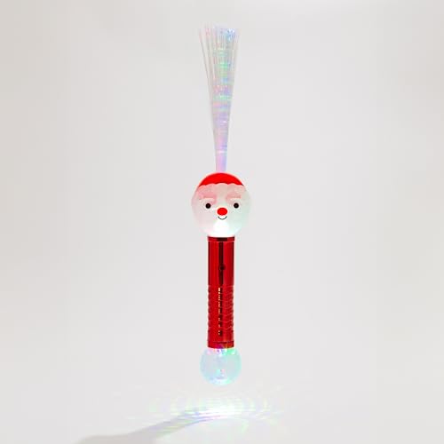 Christmas Fiber Optic Wands Light Up LED Holiday Toy 3 Pack H33607