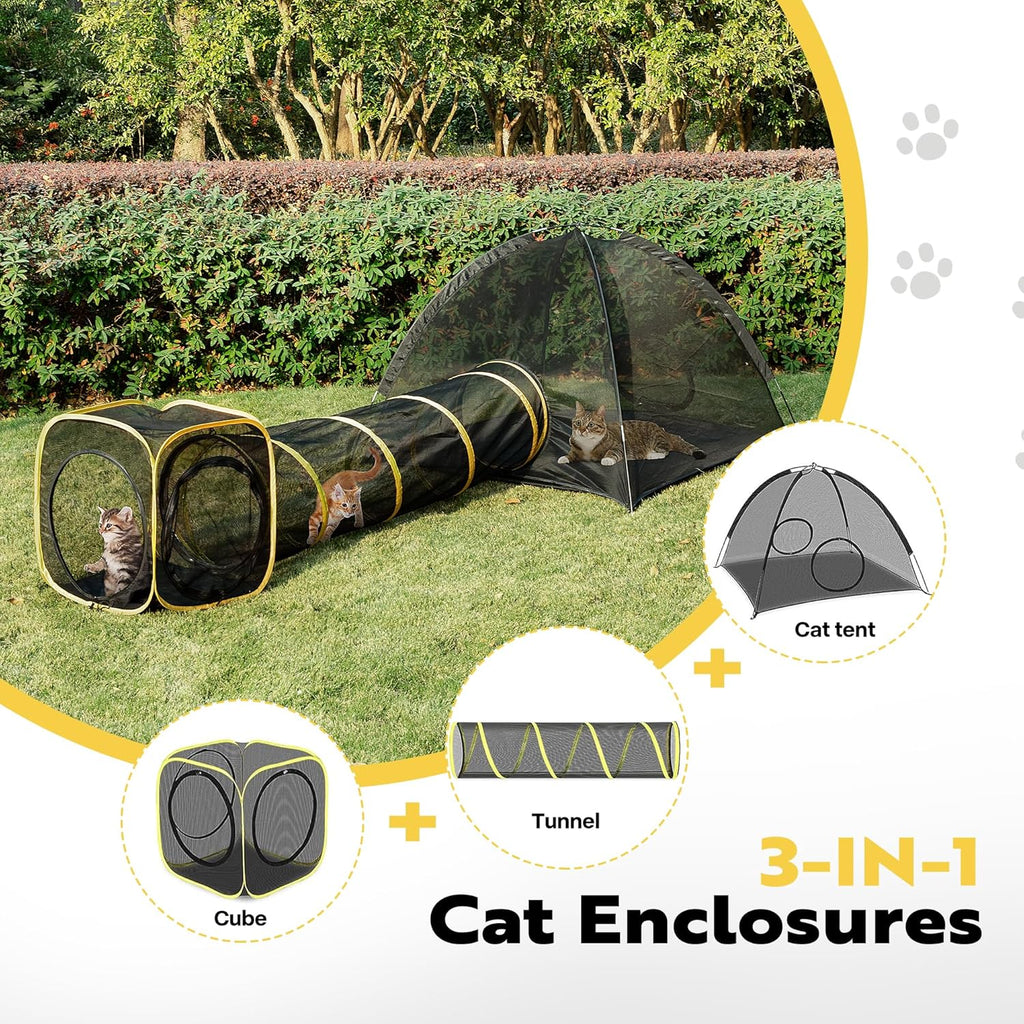 Outdoor Cat Enclosures Portable Catio with Cat Tent P93844