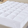Extra Thick King Mattress Topper, Soft Plush Cooling Overfilled 1400GSM Mattress Pad N18177