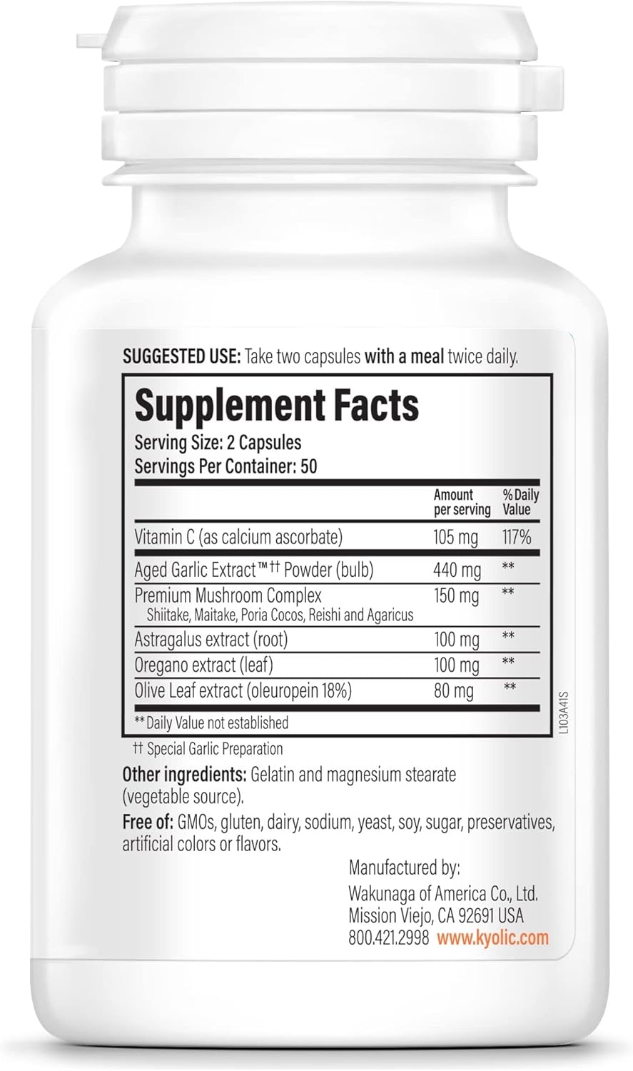 100 Capsules Aged Garlic Extract X250