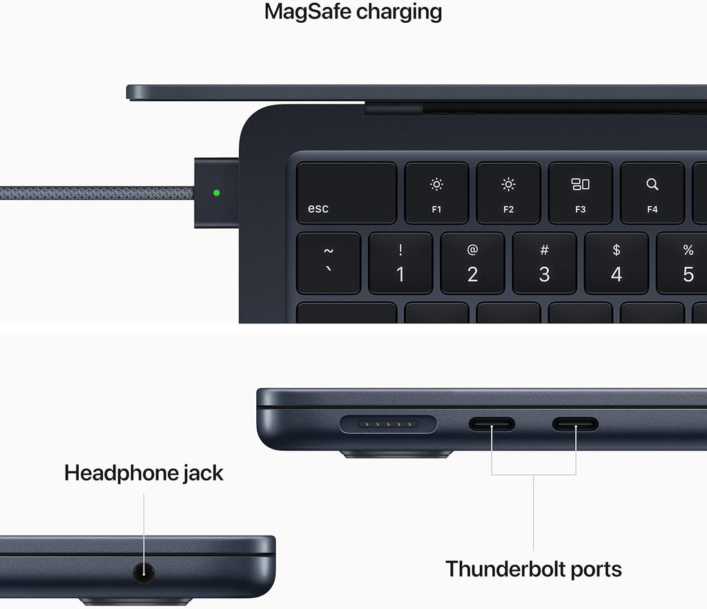 MacBook Air 13-inch with Apple M2 Chip 8-Core CPU 24GB RAM 1TB Storage Midnight L970746