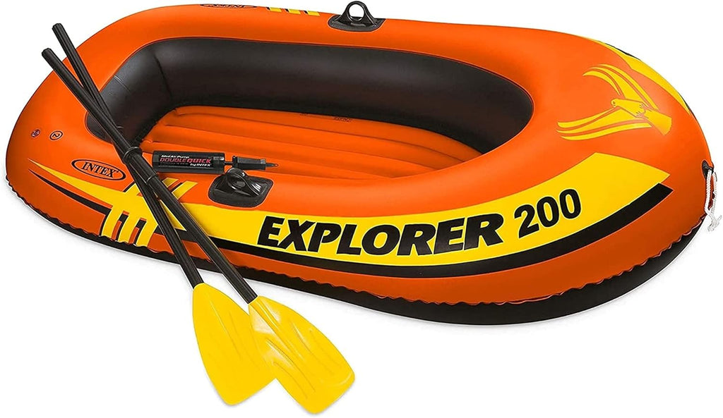 2 Person Inflatable Fishing Boat with Oars Pump G878757