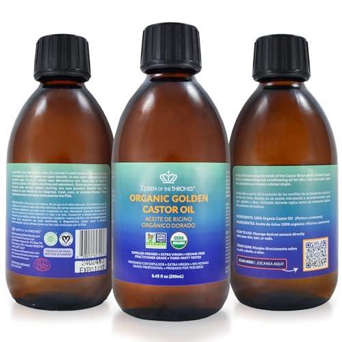 Organic Golden Castor Oil 8.4 oz A121