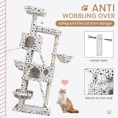 Grey Cat Tree with Sisal Scratching Posts S359073