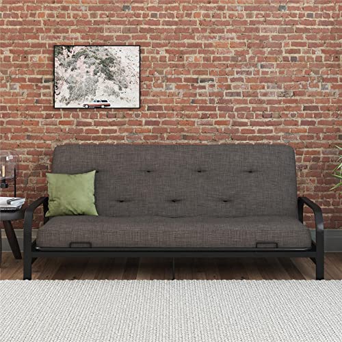 8-Inch Pocket Spring Coil Futon Mattress, Full, Taupe Gray B598