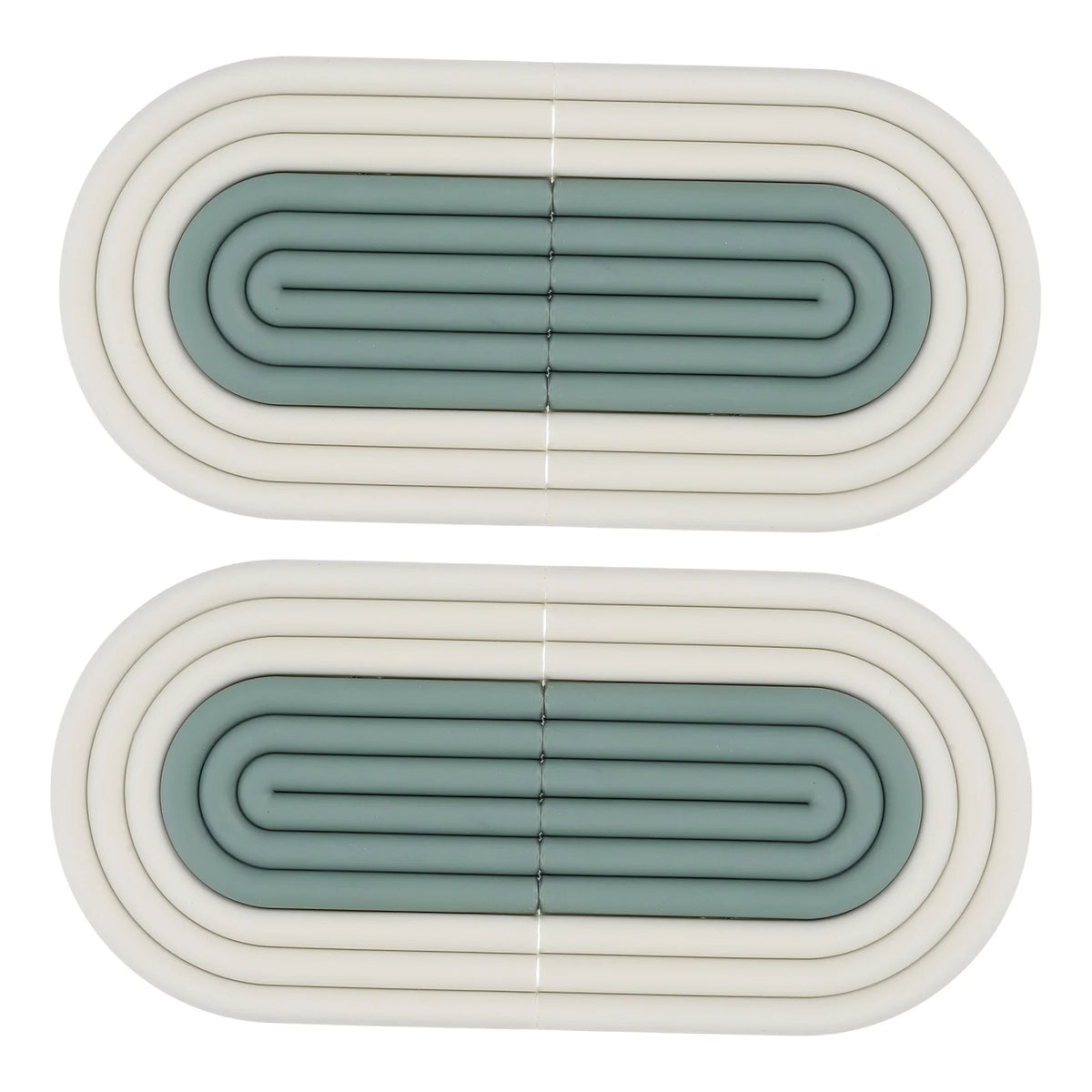 4 Pcs Anti-slip Kitchen Pot Pads Green B49931
