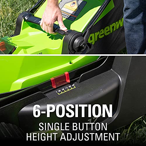 40V 17" Cordless Push Lawn Mower with 4.0Ah Battery and Charger L916