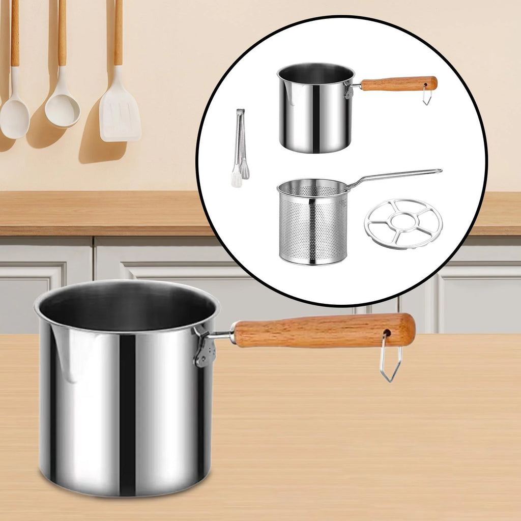 Deep Frying Pot with Strainer Basket with Handle L848710