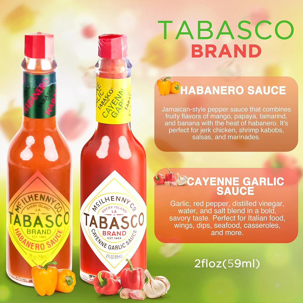Tabasco Hot Sauce Scorpion Variety Pack 2 oz Bottles F69478