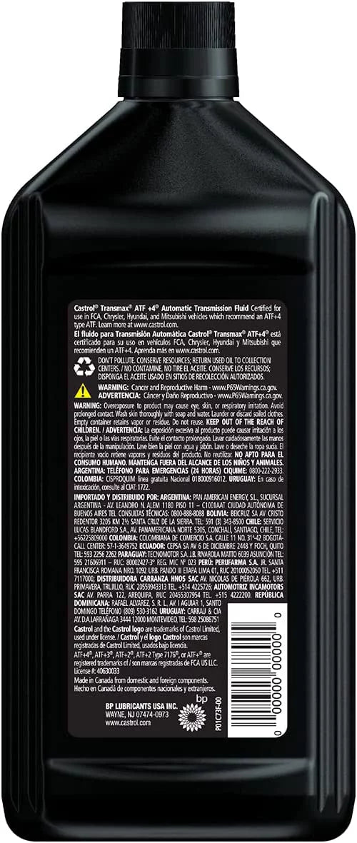 1 Quart Case of 6 Automatic Transmission Fluid B8408