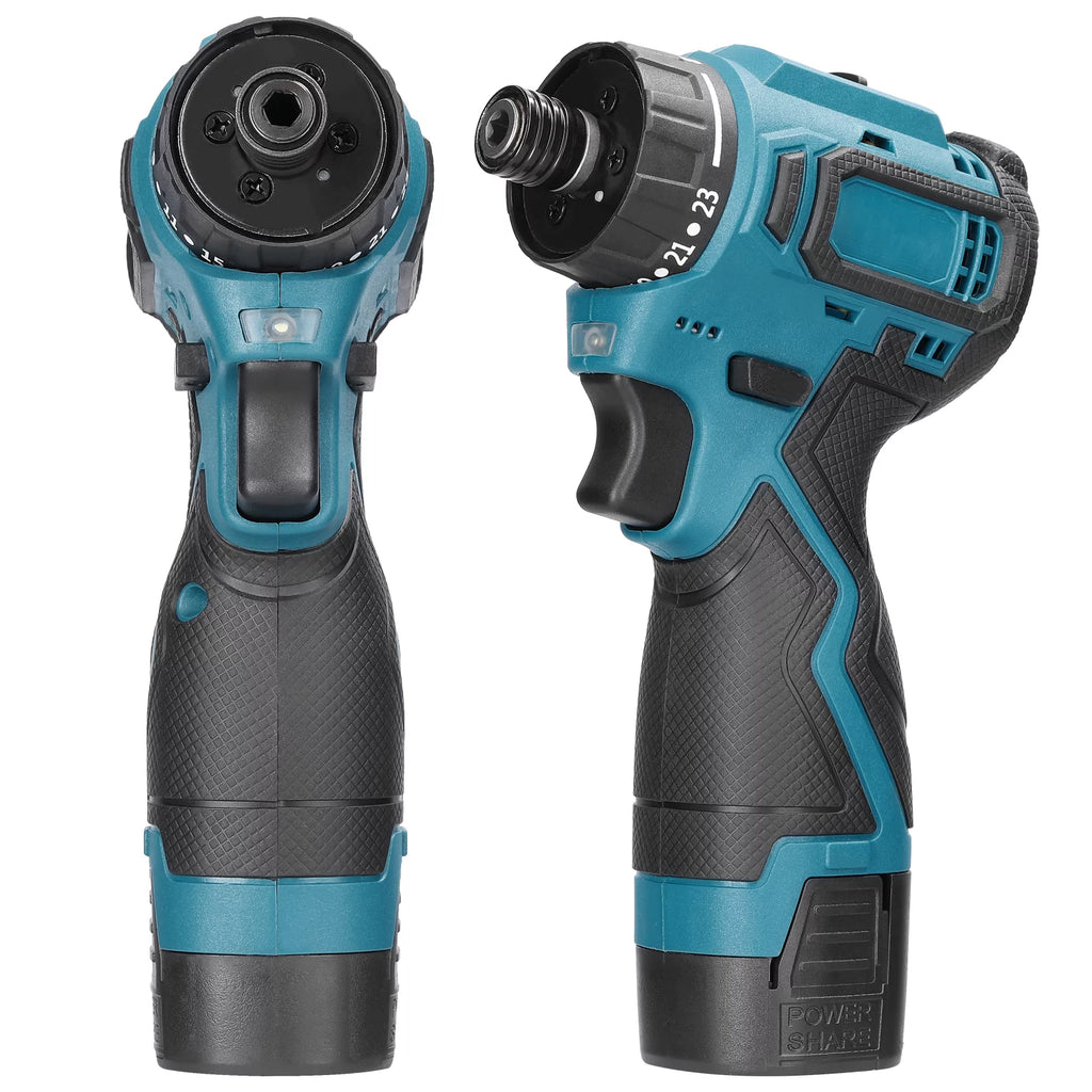 18V Electric Screwdriver Torque Adjustable 2 Speed Control Modes Brushless Motor Repair Tool Kit A3728