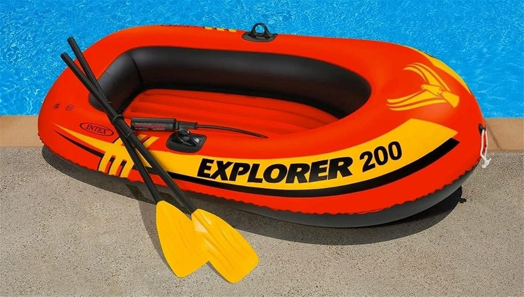 2 Person Inflatable Fishing Boat with Oars Pump G878757