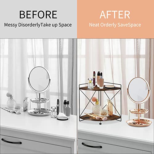 2 Tier Corner Shelf, 9.8x9.8x13.1in G550238