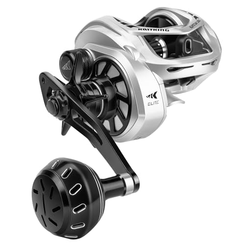 Low Profile Baitcasting Fishing Reel, Graphite Frame, 35 lbs. Drag B15310
