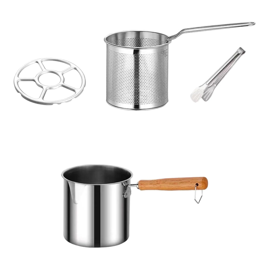 Deep Frying Pot with Strainer Basket with Handle L848710