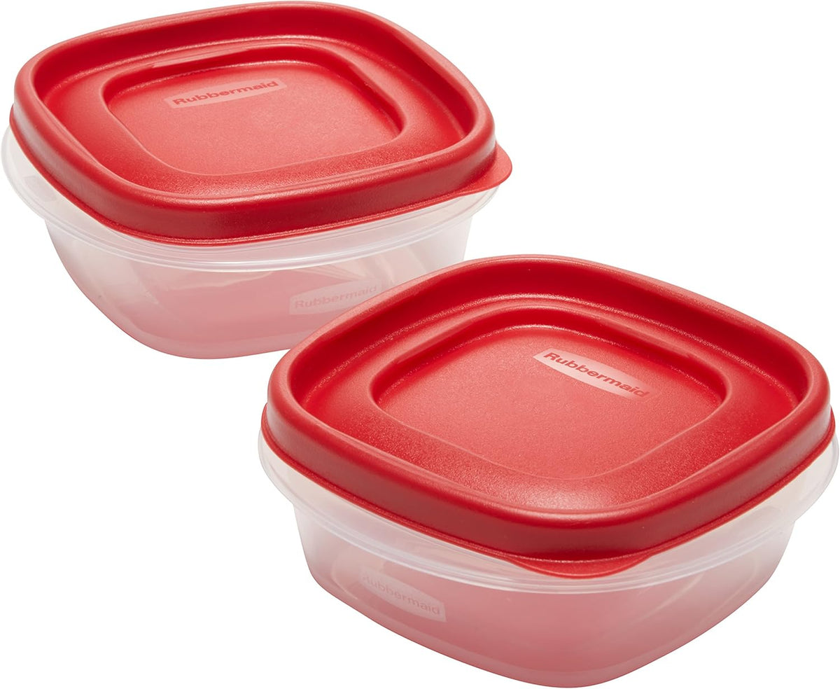 1.25 Cup Racer Red 4-Piece Food Storage Containers N542119