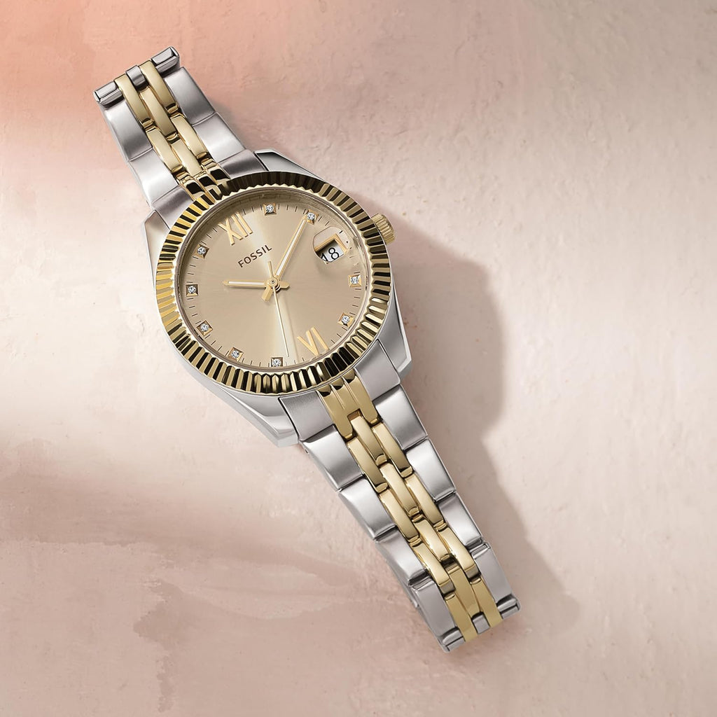 Gold Silver Stainless Steel Quartz Watch N772