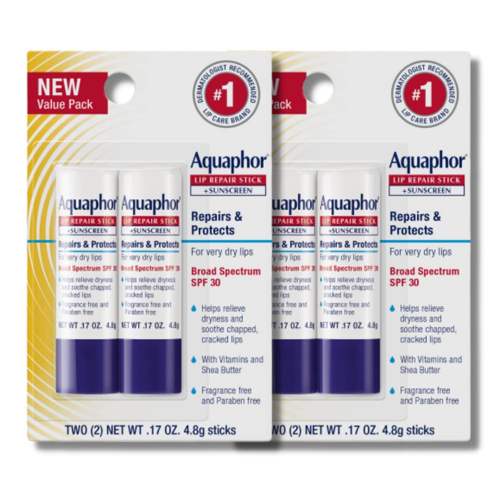 Lip Repair Stick with Sunscreen, 0.17 Oz, 2 Count Y48860