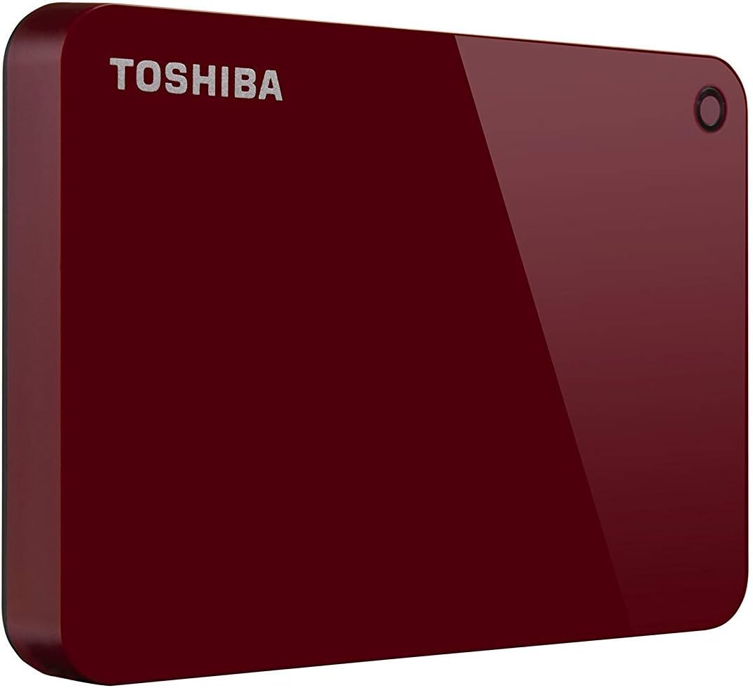 1TB Portable External Hard Drive USB 3.0 Red M452