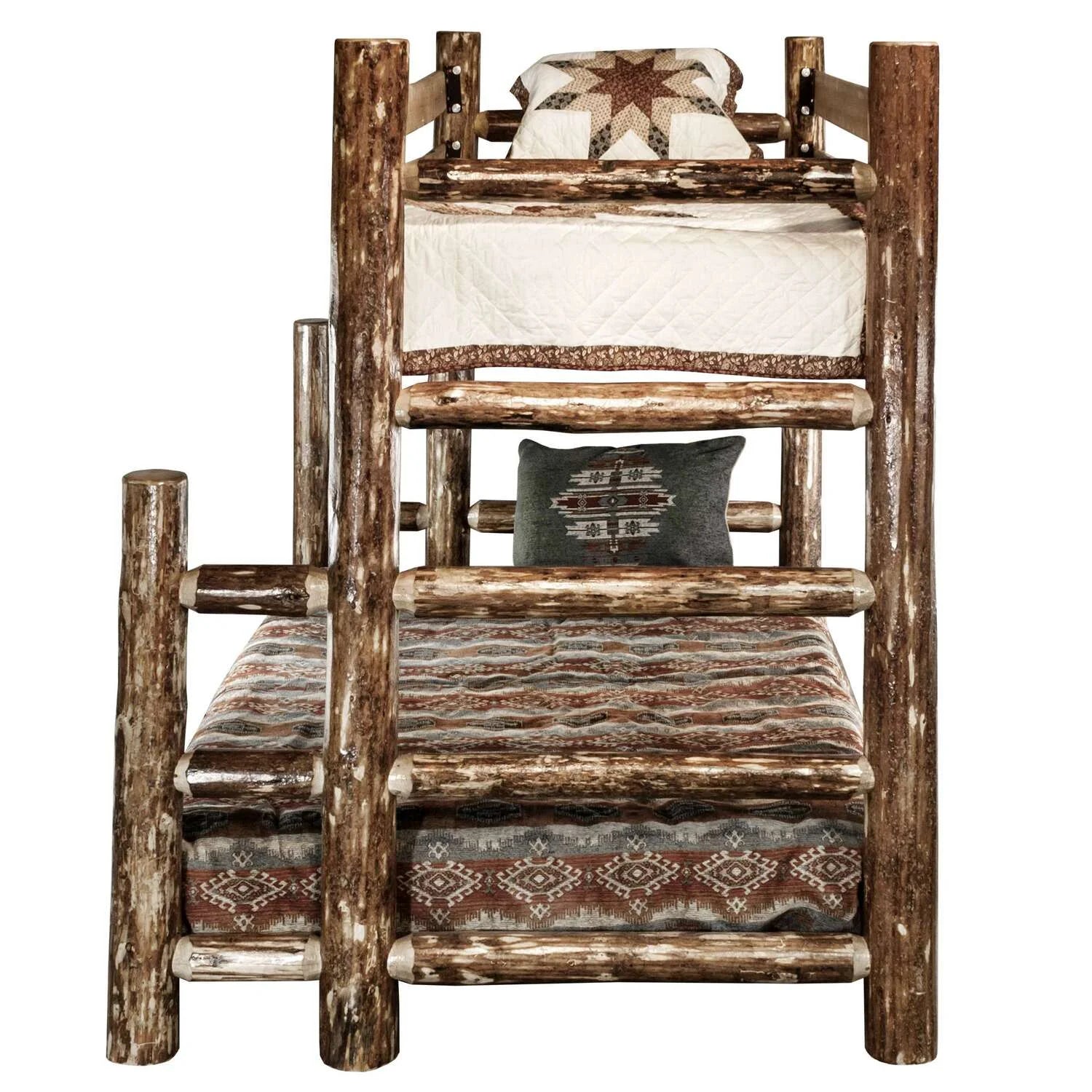 Brown Wood Twin over Full Bunk Bed K884186