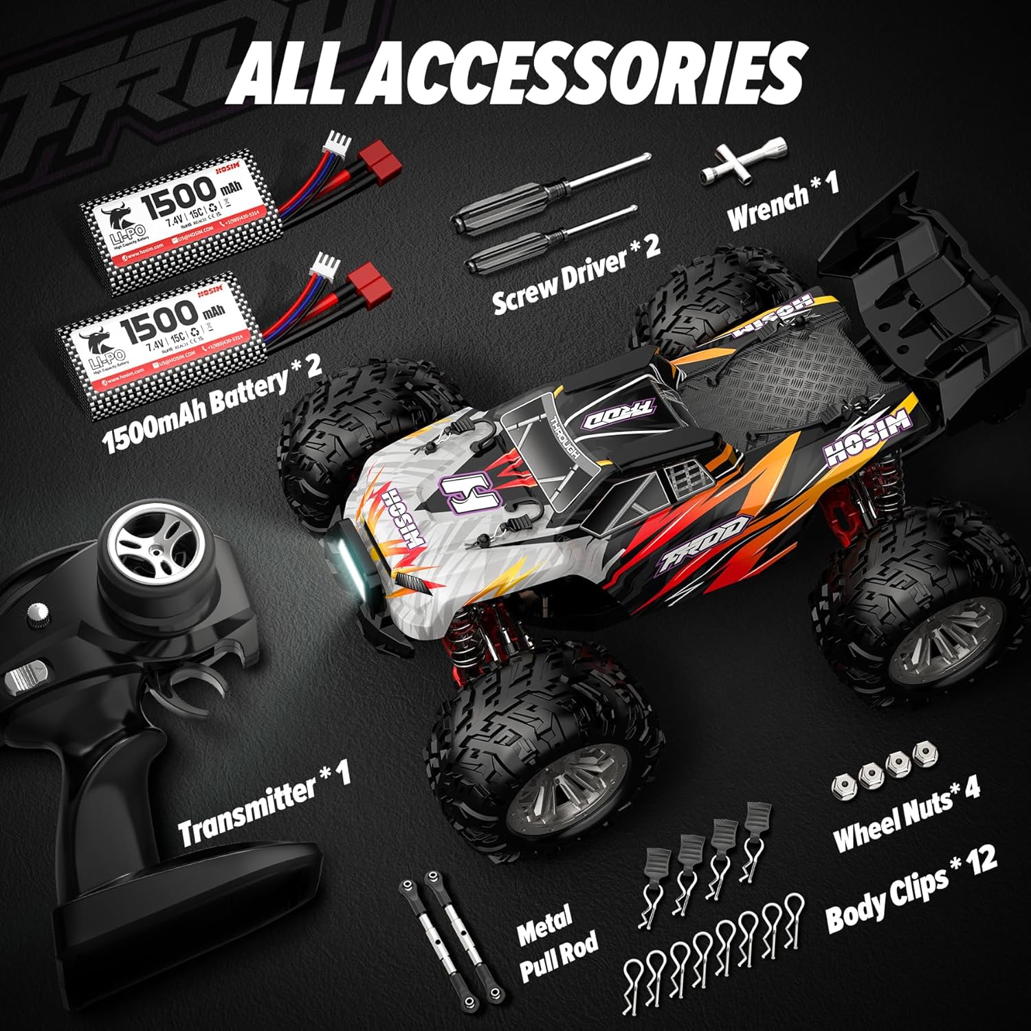 1:10 Scale 48+ KMH Remote Control Car & 1:14 Fast 52+ KMH High Speed RC Truck U760