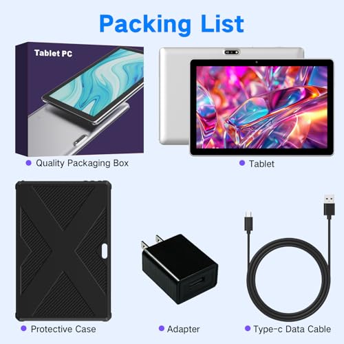 10.1 inch 4G LTE Tablet with SIM Card Slot, 64GB Storage Q731