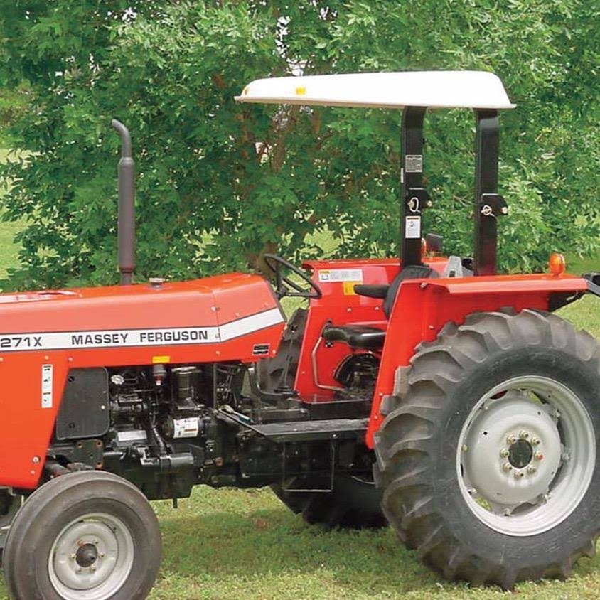 White Tractor Canopy L906
