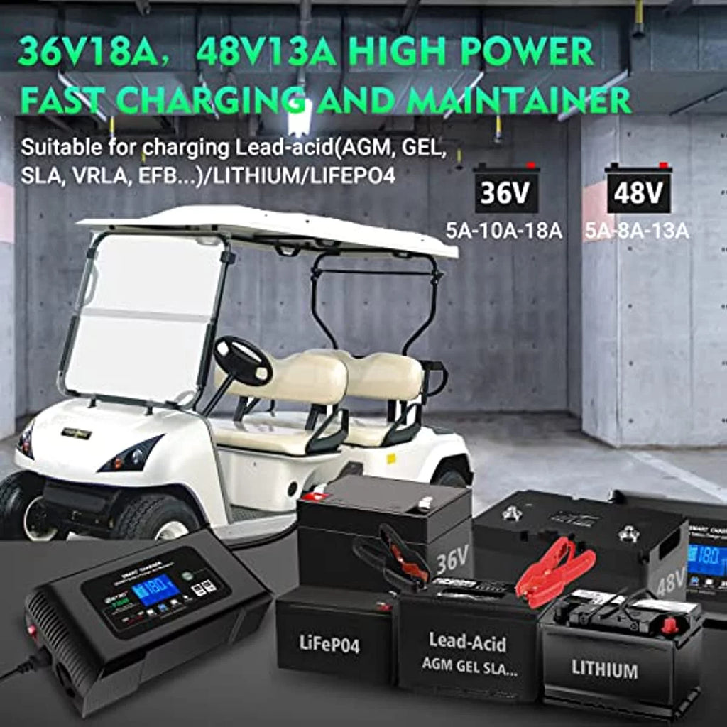 36V 18-Amp and 48V 13-Amp Golf Cart Battery Charger X517