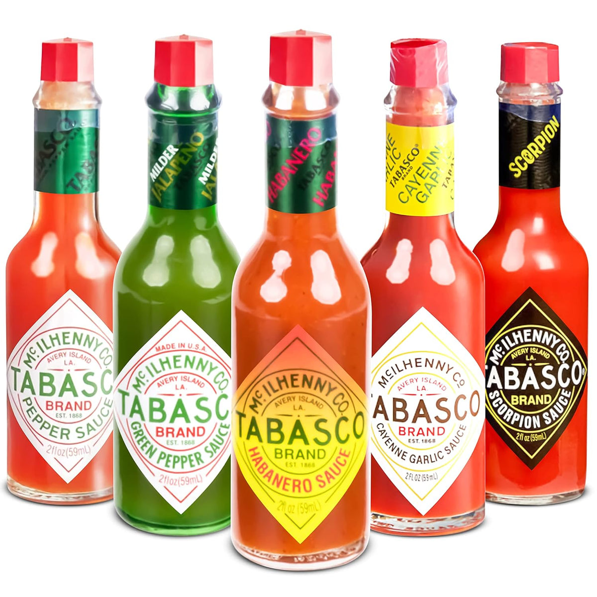 Tabasco Hot Sauce Scorpion Variety Pack 2 oz Bottles F69478