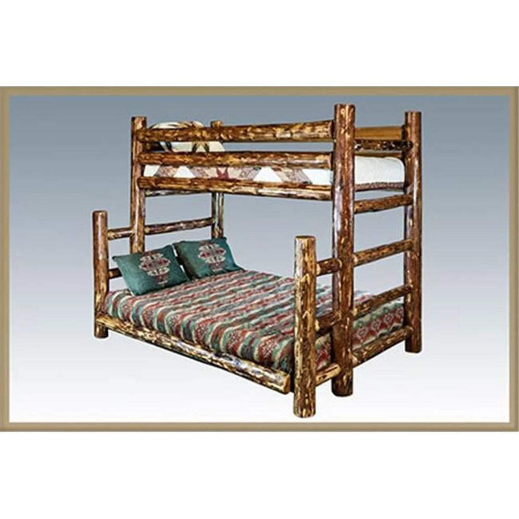 Brown Wood Twin over Full Bunk Bed K884186