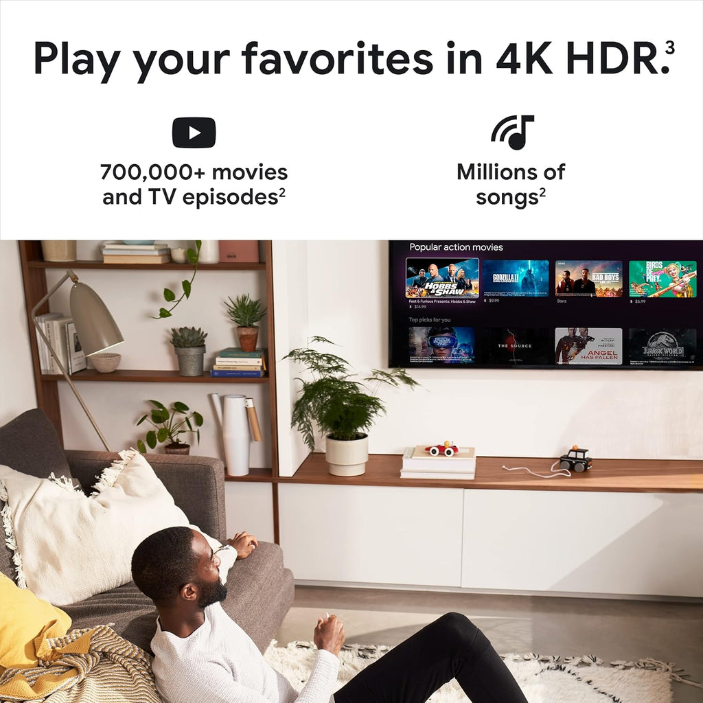 Chromecast with Google TV 4K Streaming Stick Snow A9937