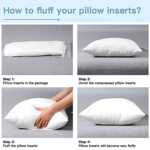 12" x 20" Set of 2 Throw Pillow Inserts C624710