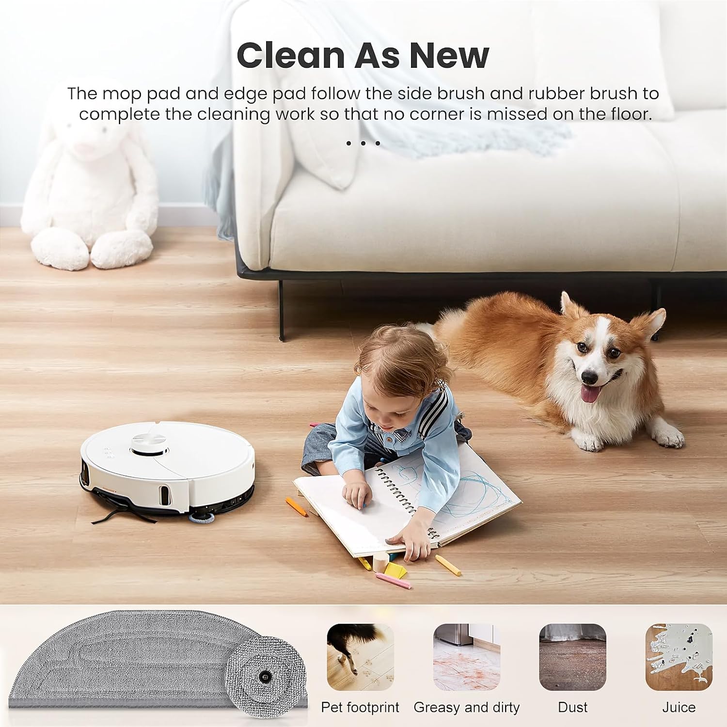 12 Pack Mop Pads Refills for Robot Vacuum P94669