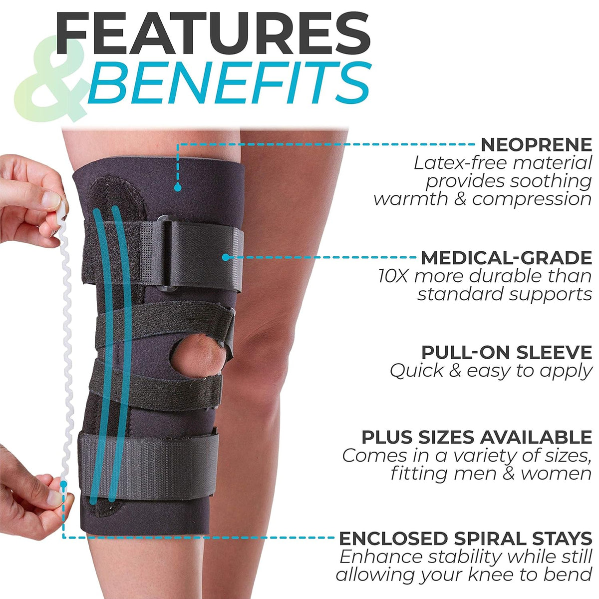 4XL Pack of 2 Knee Brace T255