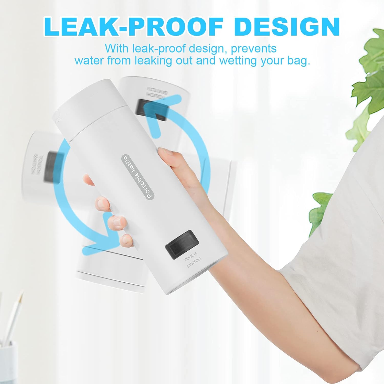 380ml Portable Electric Tea Kettle with Auto Shut-Off D4216